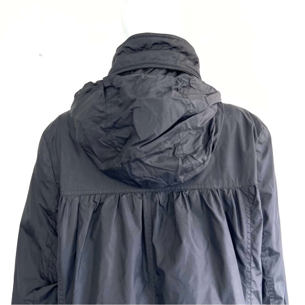 Burberry Black High-Collar Hooded Trench Jacket - Picture 7 of 16